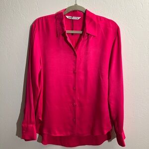 Zara silky shirt